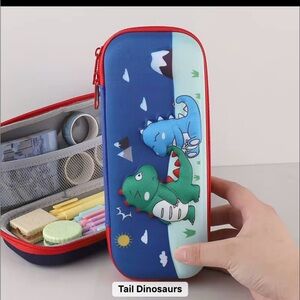 Blue Dinosaur Pencil Case